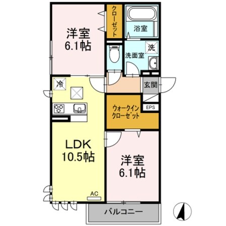 Ｆｉｒｓｔ　Ｓｔａｇｅ　Ｄ－３５　～ファースト　ステージ～の物件間取画像